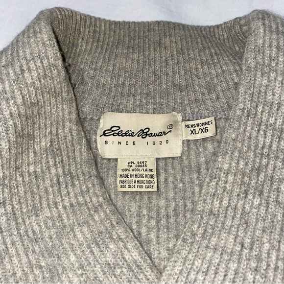 Eddie Bauer 100% Wool Vneck Pullover Sweater | Eddie Bauer Wool Sweater - Picture 10 of 12